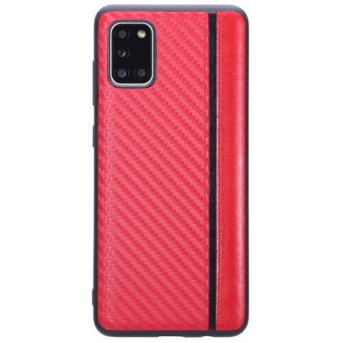 Чехол G-Case Carbon для Samsung Galaxy A31 SM-A315F, красный