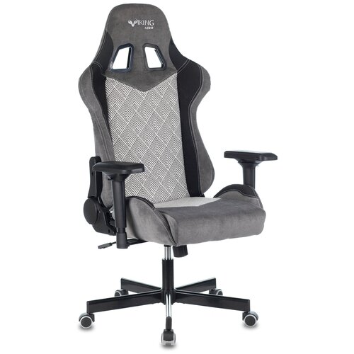 фото Офисное кресло zombie viking 7 knight fabric серый ромбик