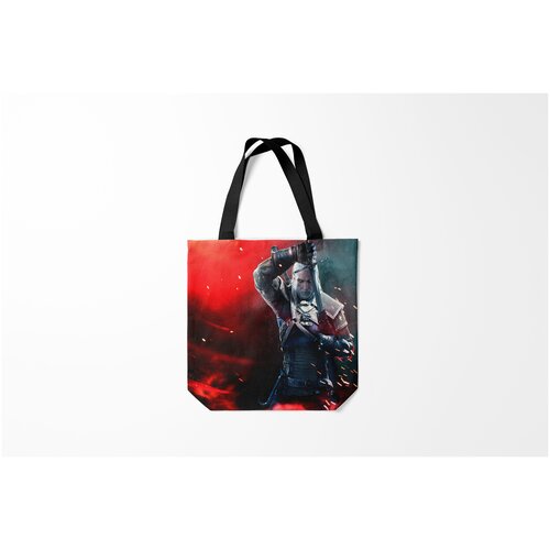 фото Сумка-шоппер / 40х40 см / геймерам / the witcher ведьмак burnettie