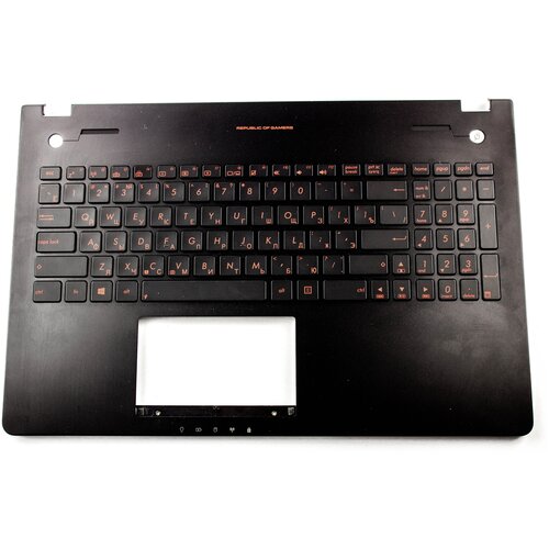 Клавиатура для Asus N56 TopCase Черная с подсветкой красные буквы pn 13NB06D5AM0201 3840₽