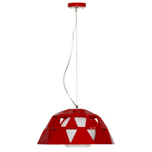Подвес цветной. Акрил. L5011/1R. Диаметр 37 см, высота 24-90 см (регулируется тросом). Лампа 1хE27