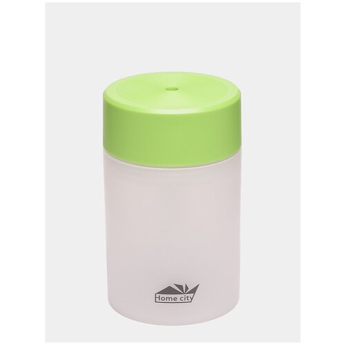 Портативный увлажнитель воздуха ультразвуковой воздухоувлажнитель с подсветкой ночник для дома офиса авто 360 мл белый Home City 50000₽