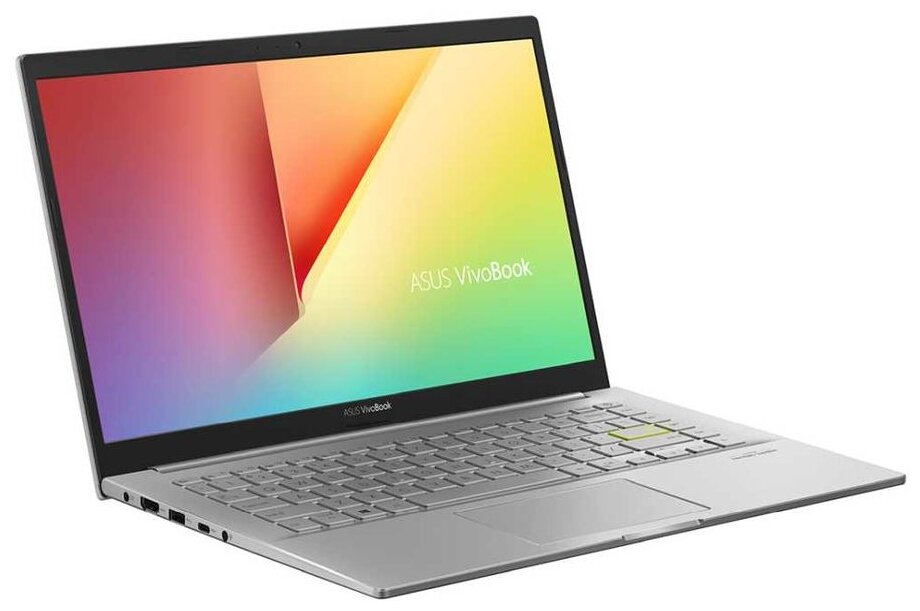 Ноутбук Asus VivoBook K413JA-EB579T Core i7 1065G7 8Gb SSD512Gb Intel Iris Plus graphics 14 IPS FHD 1920x1080 Windows 10 Home silver WiFi BT Cam