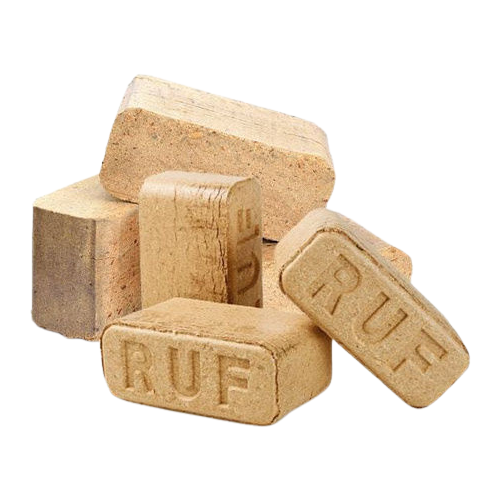 Топливные брикеты RUF MIX состав - береза / хвоя / 12 шт в упаковке, вес 10 кг