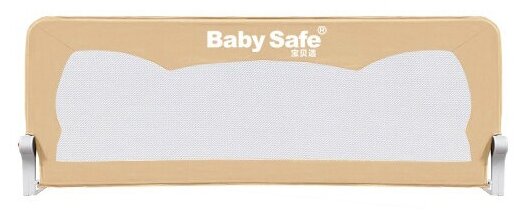 Барьер Baby Safe для детской кроватки складной, Ушки, 120*42 см синий - фото №6