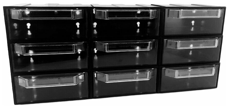 фото Система хранения Rezer/сборный органайзер 9 ячеек, синий