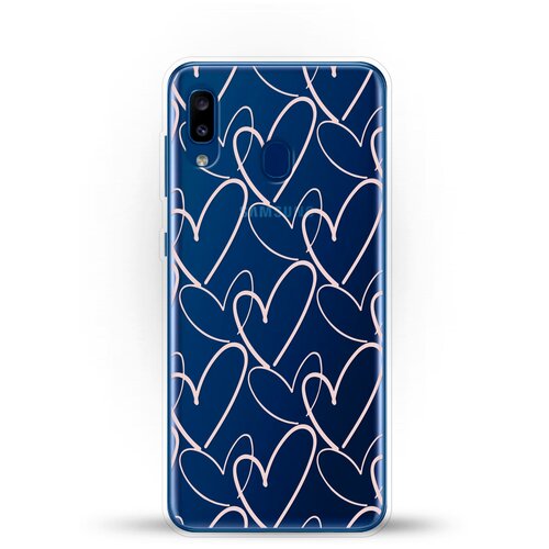 фото Силиконовый чехол сердца на samsung galaxy a20 andy & paul
