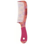 Гребешок для волос с прорезиненной ручкой Inter-Vion - изображение