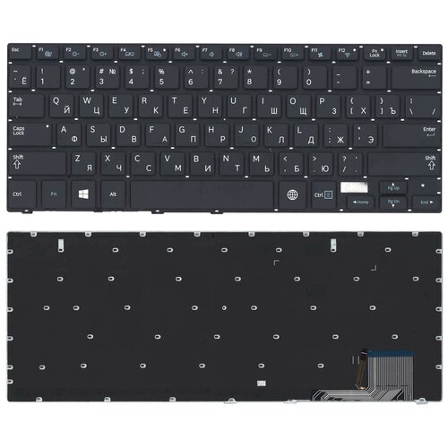 Клавиатура для ноутбука Samsung NP730U3E NP740U3E черная с подсветкой laptop lcd front bezel for samsung np740u3e np730u3e 740u3e 730u3e ba75 04661a silver new