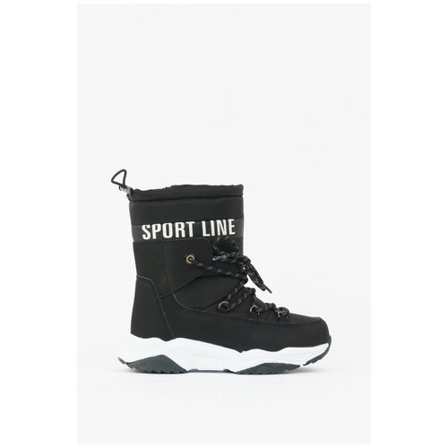 фото Сапоги зимние indigo, м цвет черный / белый, размер 37