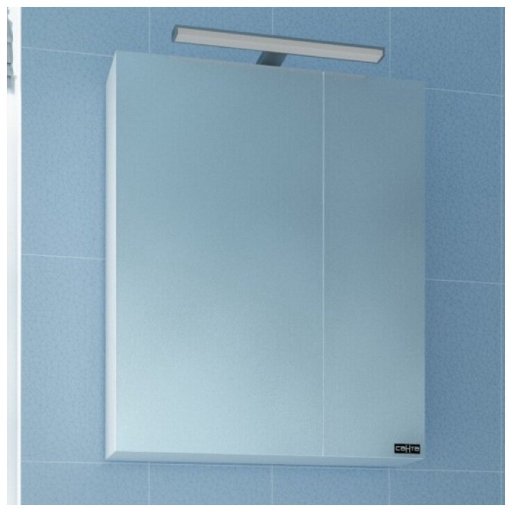 Шкаф зеркальный СанТа Стандарт 113005 56.6 см, белый