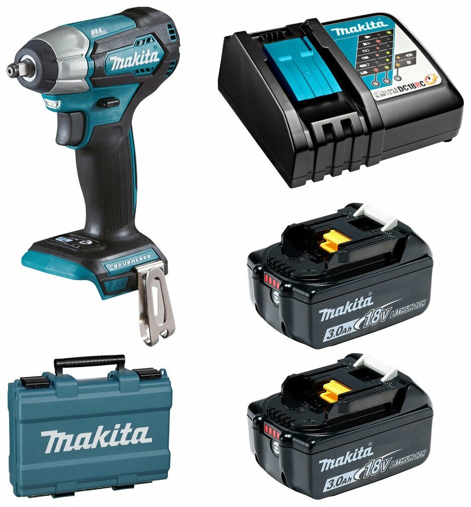 Аккумуляторный ударный гайковерт Makita DTW180RFE - фотография № 2