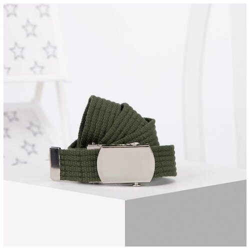 фото Ремень детский, ширина 2,5 см, пряжка автомат, цвет хаки gorodok