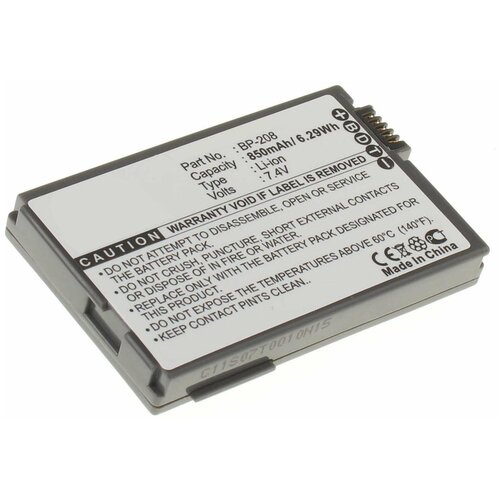 Аккумулятор iBatt iB-B1-F108 850mAh для Canon BP-208, BP-208DG,