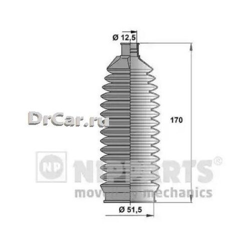 Пыльник рулевой рейки HONDA CIVIC 06 NIPPARTS N2844010