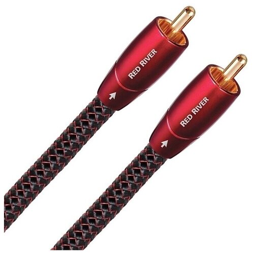 Кабель аудио 2xRCA - 2xRCA Audioquest Red River 2RCA-2RCA 0.5m кабель межблочный аналоговый rca nordost red dawn ls 2 m