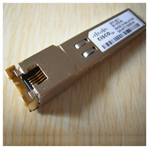 Модуль CISCO SFP- GE- T 1000BASE- T SFP gigabit электрический модуль портов rj45 совместим с cisco huawei h3c фотоэлектрического преобразования волоконно оптический модуль sfp ge t 100m