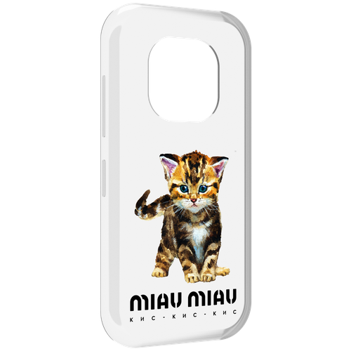 Чехол MyPads Бренд miau miau для Doogee V20 задняя-панель-накладка-бампер