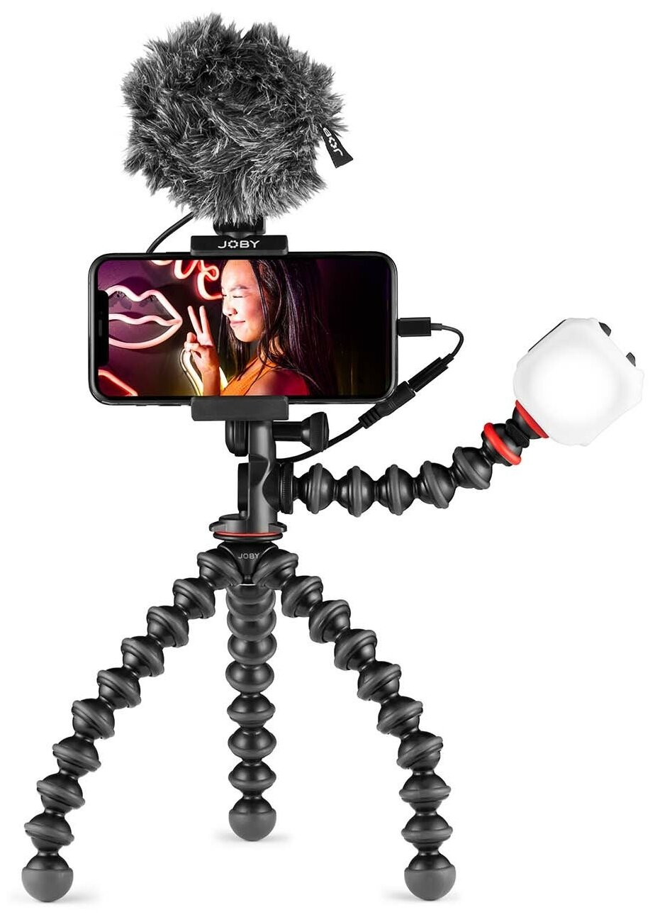 Штатив Joby GorillaPod Mobile Vlogging Kit (JB01645-BWW) (129.5см/14кг/1510г)