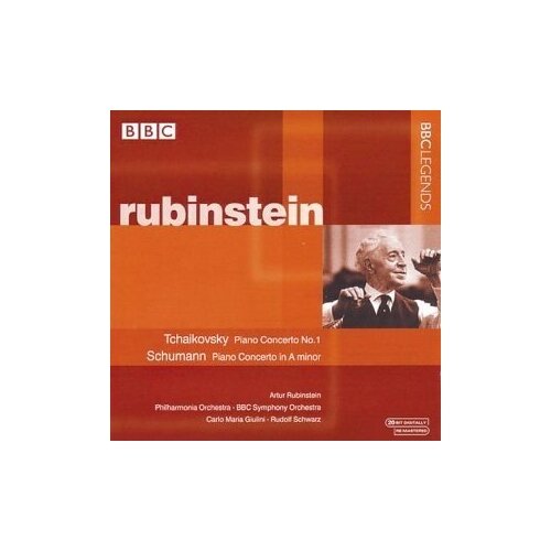TCHAIKOVSKY, P.I: Piano Concerto No. 1 SCHUMANN, R: Piano Concerto (Rubinstein, Glulini, R. Schwarz) (1957, 1961)