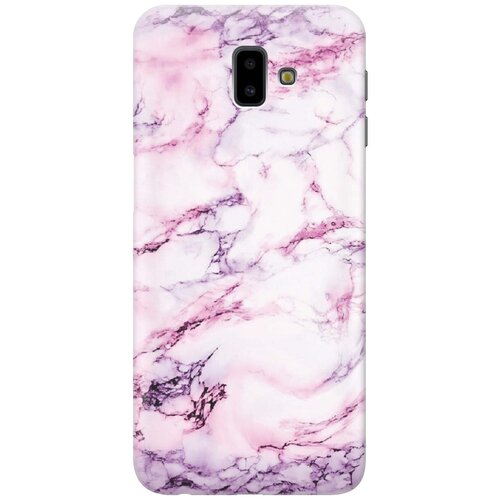 фото Re:paчехол - накладка artcolor для samsung galaxy j6+ (2018) с принтом "фиолетовый мрамор"