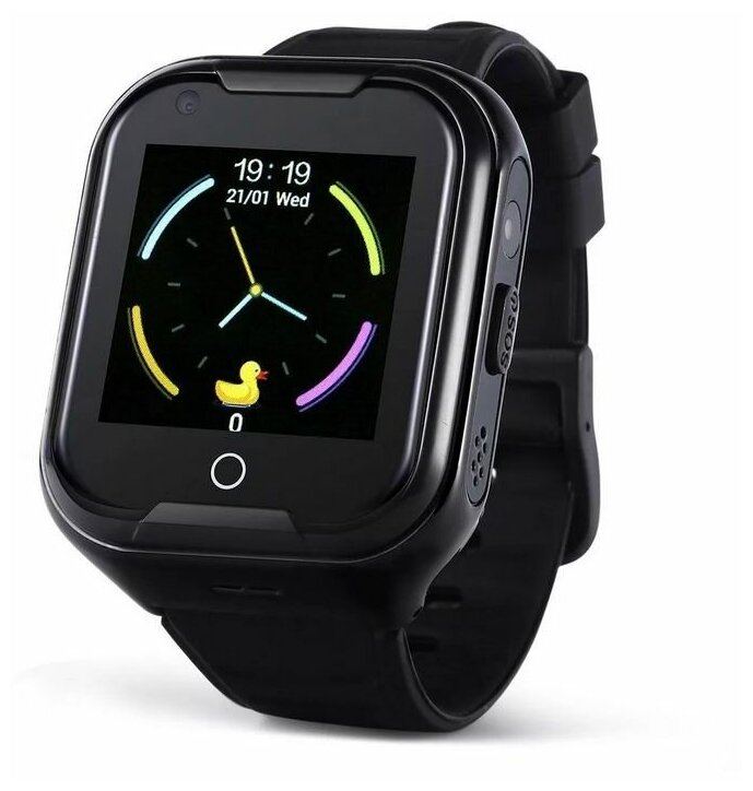 Детские умные часы Smart Baby Watch Wonlex KT11 GPS, WiFi, камера, 4G, черные (водонепроницаемые)