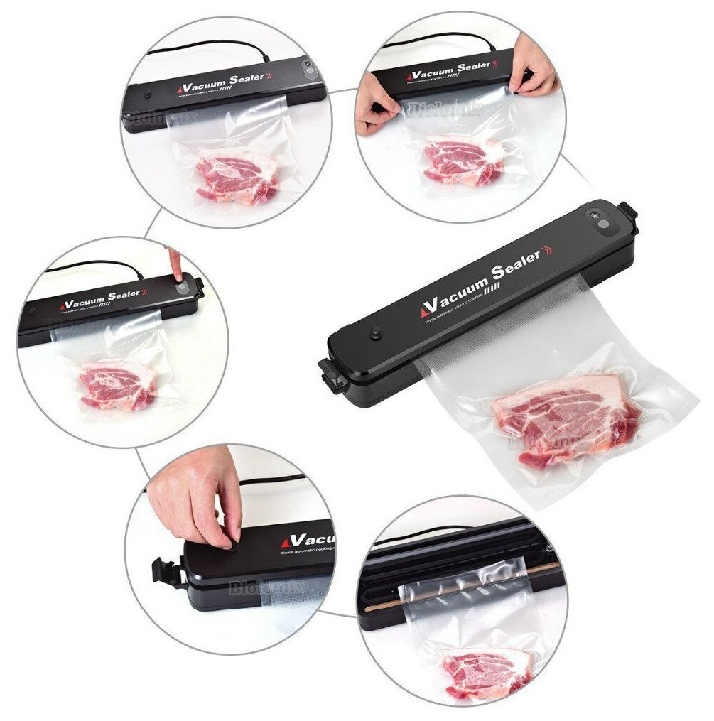 Вакуумный упаковщик / Vacuum Sealer / Запайщик пакетов / Вакууматор для герметизации / Упаковщик - фотография № 2