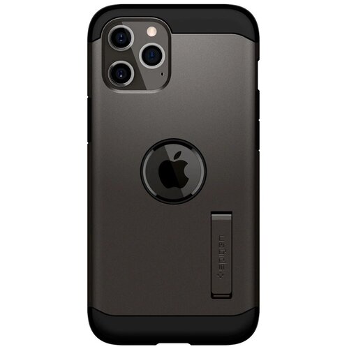 фото Ударопрочный чехол spigen для iphone 12 / iphone 12 pro - tough armor - тёмно-серый - acs01709
