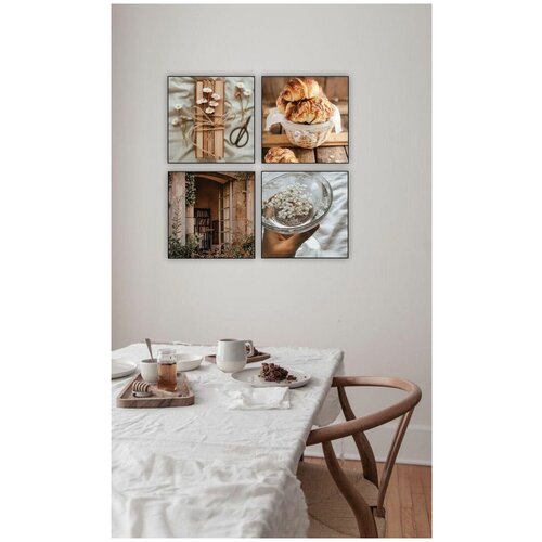 Комплект картин на дереве для кухни 