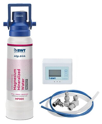 Система фильтрации BWT MP300 для жесткой воды / фильтр для воды / фильтр под мойку / фильтр с минерализацией магнием