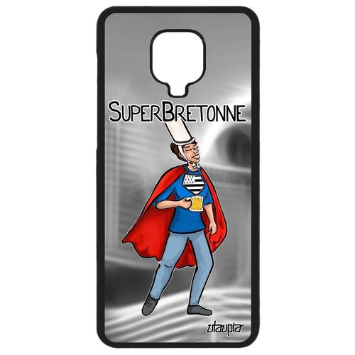 фото Красивый чехол на телефон // xiaomi redmi note 9s // "супербретонка" шутка супергерой, utaupia, серый