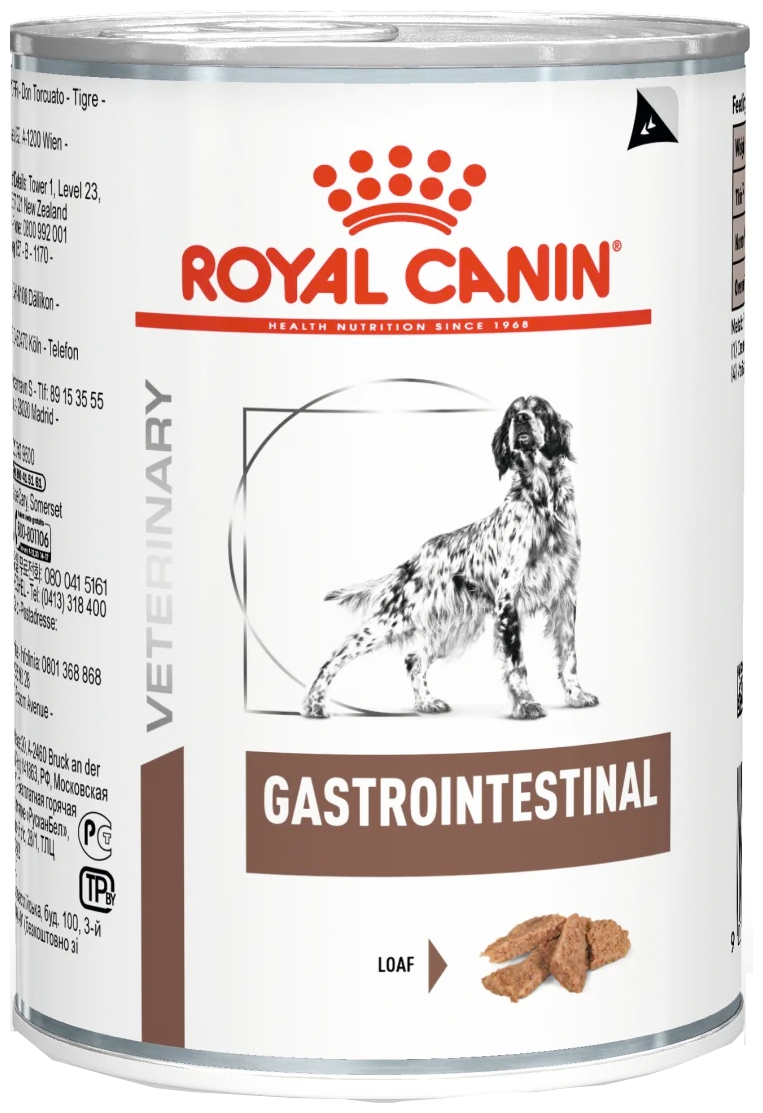 Влажный корм для собак Royal Canin Gastro Intestinal при болезнях ЖКТ