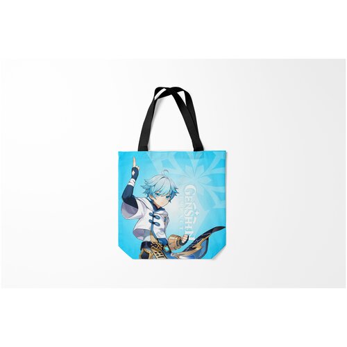 фото Сумка-шоппер / 40х40 см / геймерам / genshin impact чжун юнь burnettie