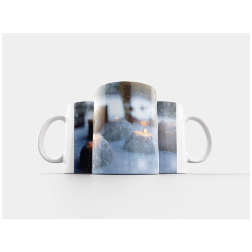 фото Кружка "зима, свечи, снежки" 320 мл lotsprints