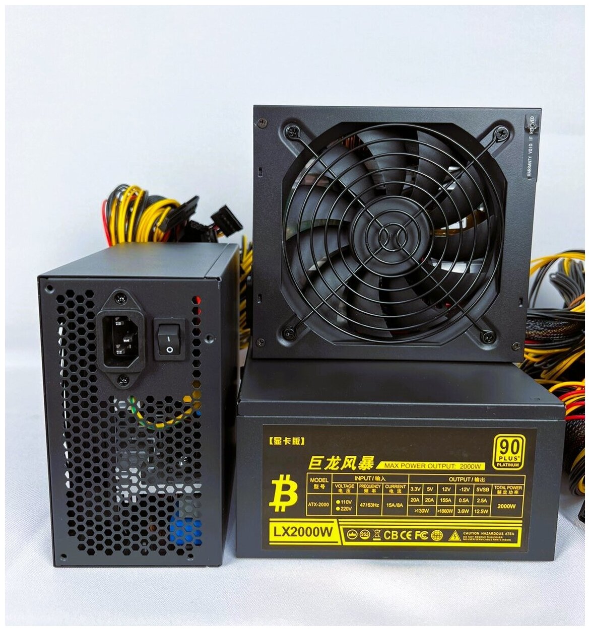 Блок питания для майнинга ZUMAX 2000W LX2000W 90 PLATINUM