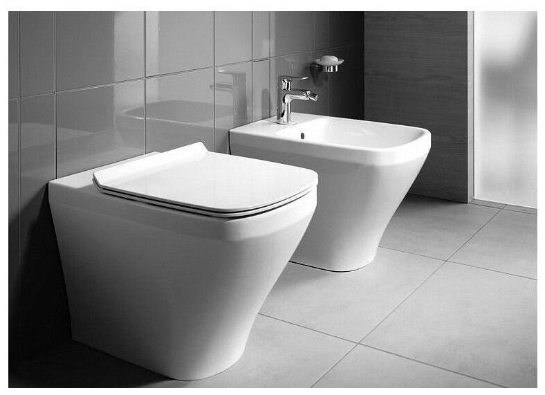 Унитаз Duravit 2150090000 пристенный Durastyle цвет-белый шгв 370*575*400 - фотография № 2