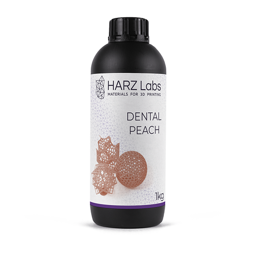 Фотополимер HARZ Labs Dental Peach, персиковый (1000 гр)