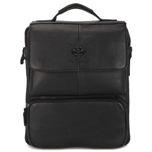 Мужская сумка-портфель А4 из натуральной кожи «Эдди» M1409 Black