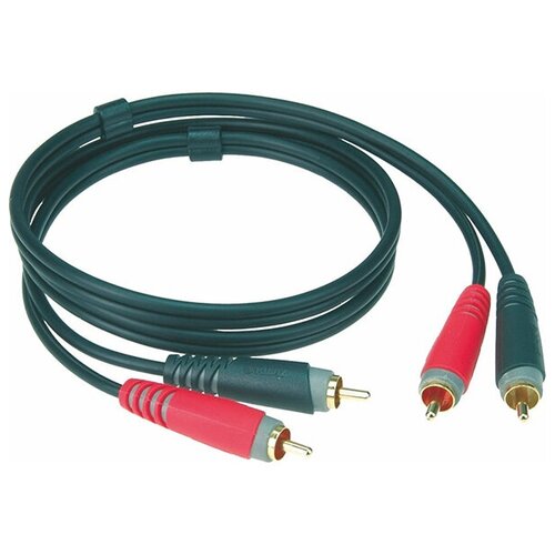 Кабель акустический 2хRCA, 2м, Klotz AT-CC0200 al rr0300 кабель акустический rca 3м 2шт klotz