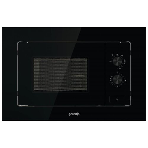 встраиваемая микроволновая печь electrolux встраиваемая свч размеры вхшхг 455x595x567 мм мощность микроволн 1000 вт гриль 1200 вт 42 литра Микроволновая печь встраиваемая Gorenje BM201EG1BG, черный