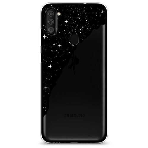 фото Силиконовый чехол "скалолаз в космосе" на samsung galaxy m11 / самсунг галакси м11 case place