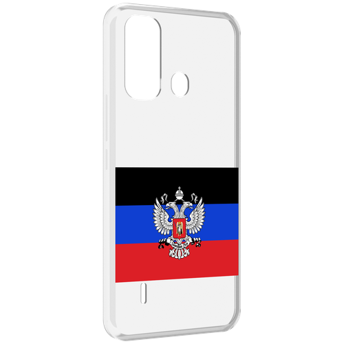 Чехол MyPads герб флаг ДНР-1 для ITEL A49 / A58 / A58 Pro задняя-панель-накладка-бампер