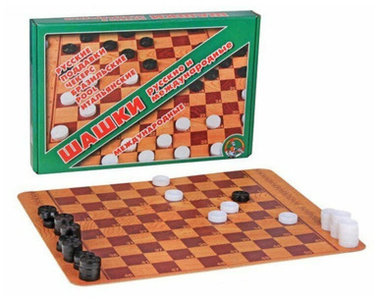 Шашки большие, игрушка Десятое Королевство 01068ДК — фото 1