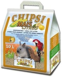 Наполнитель Chipsi Mais Citrus 10л, кукурузный ароматизированный