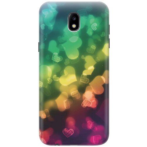 фото Re:paчехол - накладка artcolor для samsung galaxy j5 (2017) с принтом "сердечки"
