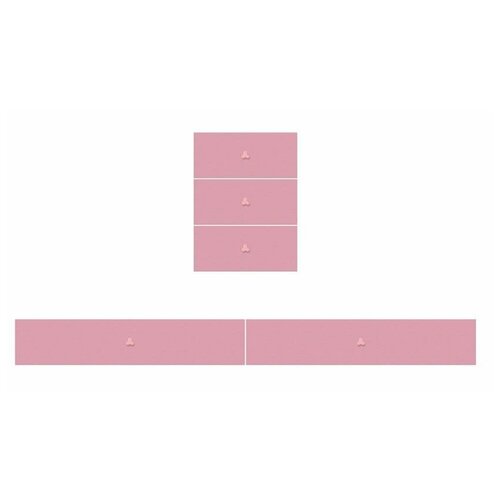 Фасад к кроватке детской Polini kids Simple 1100 цвет роза 900₽