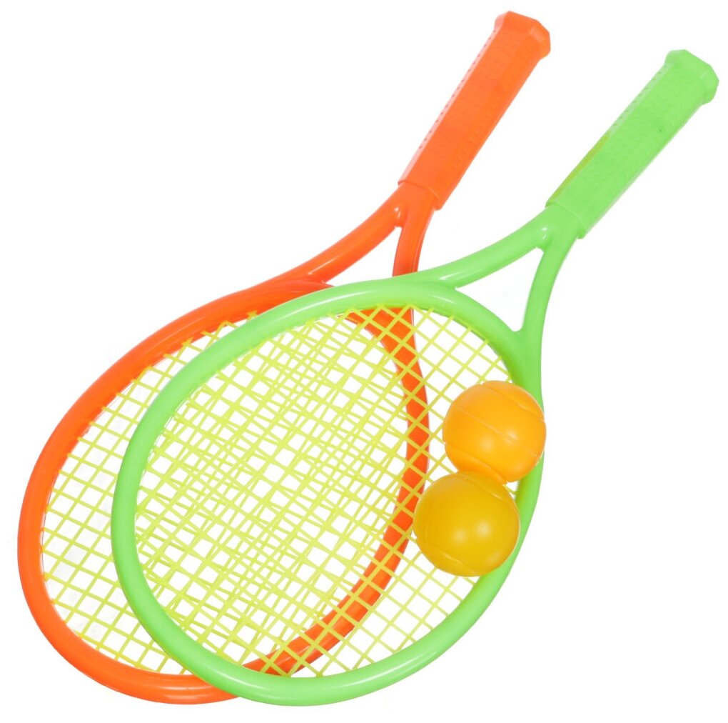 Бадминтон пластиковые ракетки с мячами YG3664D