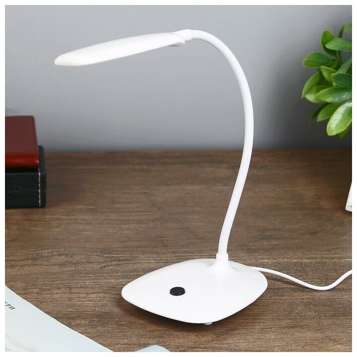 Лампа настольная "Воркер" LED 3Вт белый 10*15*37 см