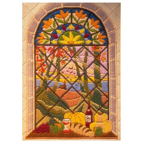 фото Al78463 набор для вышивания anchor 'осень в окне' 21*15 см