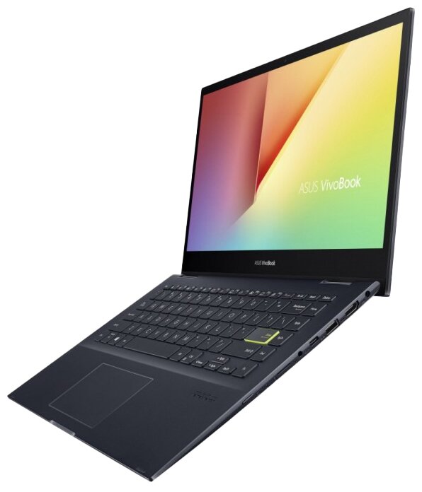14 Ноутбук ASUS Vivobook Flip 14 TM420UA-EC161T 1920x1080 AMD Ryzen 5 5500U 21 ГГц RAM 8 ГБ SSD 256 ГБ AMD Radeon Graphics Windows 10 Home 90NB0U21-M000L0 черный